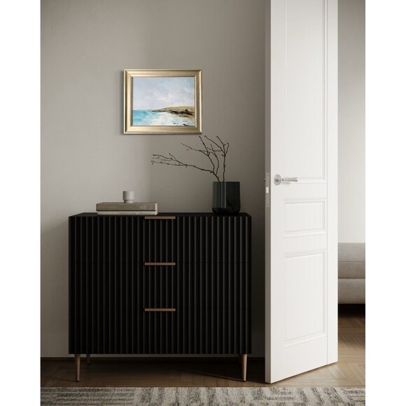 Gold Framed Original Oil Painting Coastal Seascape Blue Sky Water 14x17" Signed - Picture 9 of 10